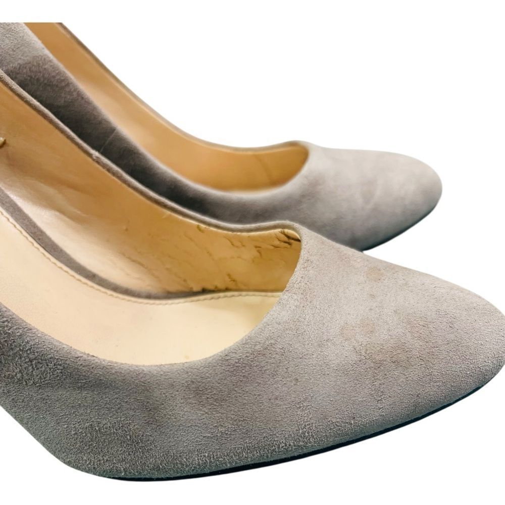 Vince Camuto Dallan Taupe Suede Heels - Picture 3 of 10